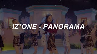 with MV IZONE 아이즈원  Panorama Easy Lyrics [upl. by Shyamal643]