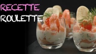 Verrines saumon crevettes oeufs de poissons [upl. by Hammer]