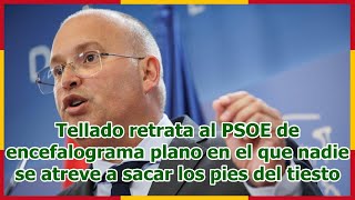 Tellado retrata al PSOE de encefalograma plano en el que nadie se atreve a sacar los pies del tiesto [upl. by Luann]