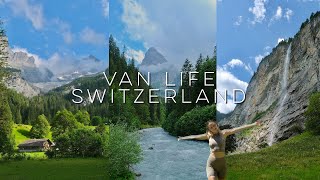 Lauterbrunnen amp Rosenlaui  VAN LIFE EUROPE  VLOG 22  SWITZERLAND [upl. by Aynekat]