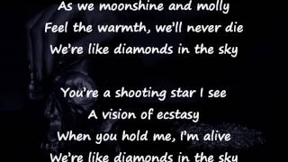 Rihanna  Diamonds In The Sky Official w OnScreen Lyrics [upl. by Laekcim787]