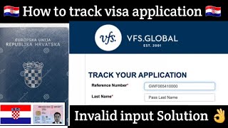 How to track vfs global visa application  Visa Track  How to track visa  Croatia 🇭🇷 visa track [upl. by Ymac]