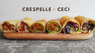 Come fare le CRESPELLE DI CECI e 3 IDEE salate per farcirle  Senza glutine  Cibo in Valigia [upl. by Annahsirhc]