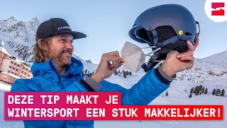 Zo maak je eenvoudig je masker aan je skihelm vast  Wintersport Tip [upl. by Andree]