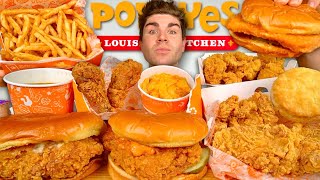 ASMR POPEYES MUKBANG Feast [upl. by Neelear714]