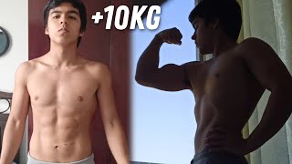 ASÍ AUMENTE 10kg en 3 MESES 🔱  Fin del volumen 🐷 [upl. by Fayette]