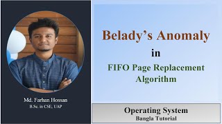 Beladys Anomaly  FIFO Page Replacement Algorithm  Operating System  Bangla Tutorial [upl. by Airreis]