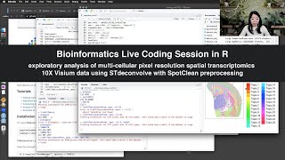 Live R Coding Session  Spatial transcriptomics data analysis with STdeconvolve and SpotClean [upl. by Tory944]