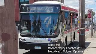 Moonee Valley Coaches 90 Iveco Metro Volgren Optimus [upl. by Marsh]