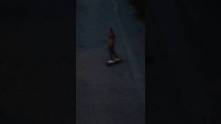 Electric longboard carving through the streets at night Filmed with DJI MINI 2 SE boat drone [upl. by Loredana]