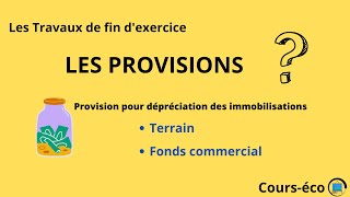  Provision pour dépréciation des immobilisations [upl. by Eecak898]