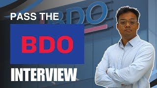 Pass the BDO Interview 2024  BDO Video Interview [upl. by Acsecnarf]