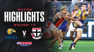 West Coast Eagles v St Kilda Highlights  Round 12 2024  AFL [upl. by Dudden545]