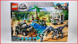 UNBOXING LEGO 75935 Jurassic World Baryonyx FaceOff The Treasure Hunt Speed Build [upl. by Lleuqram]