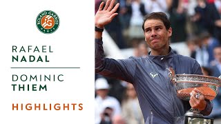 Rafael Nadal vs Dominic Thiem  Final Highlights  RolandGarros 2019 [upl. by Sylado237]