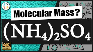 How to find the molecular mass of NH42SO4 Ammonium Sulfate [upl. by Ylrehc]