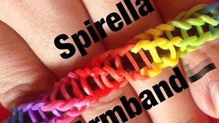 Rainbow Loom Spirilla Armband  German Tutorial [upl. by Neitsabes]