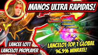 ¡NUNCA VI A NADIE HACER COMBOS TAN RAPIDO LANCELOT TOP 1 GLOBAL 969 WINRATE  MOBILE LEGENDS [upl. by Alfie763]