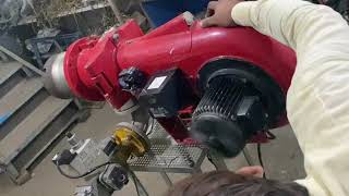 Weishaupt Gas Burner 2HP  970kW Test Firing on LPG [upl. by Gaelan]