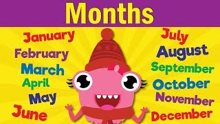 Months of the Year Song  Learn the 12 Months  Kindergarten Preschool amp ESL  Fun Kids English [upl. by Hploda]