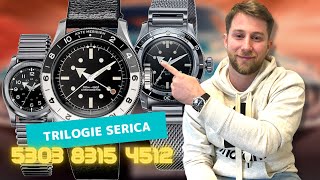 🔵 TRILOGIE SERICA 8315 GMT CHRONOMÈTRE 5303 ET 4512 S4E20  LAVIS DE MARCANTOINE [upl. by Truda418]