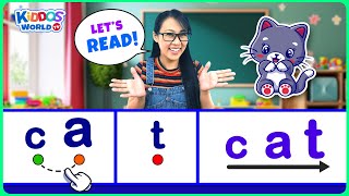 Teach Kids How to Read 3Letter Words  Easy Way to Learn Reading for Kids with Miss V [upl. by Aihsema]