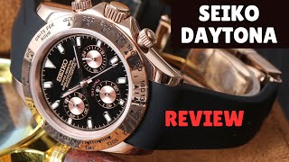 Custom Seiko Daytona MOD Rose Gold  Wristmodding Reviews seikomod watchreview [upl. by Lindsey]