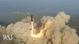 Starship Explosion Video Watch Elon Musks Rocket Explode After Launch  WSJ [upl. by Bjork]