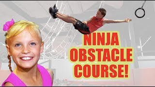 NInja Vs NInja Obstacle Course Ninja Kidz TV [upl. by Elocin]