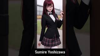 Sumire Yoshizawa in Persona 5 Royal AI AnimeChibi3dRealistic version [upl. by Laet]