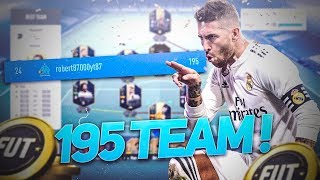 MA TEAM EXCEPTIONNELLE A 195 DE NOTE AVEC 8 TOTY  24EME MONDIAL SUR FIFA 19 [upl. by Legyn]