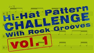 Hihat Pattern Challenge  Vol1 [upl. by Bathsheba404]