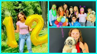 MY OFFICIAL 12TH BIRTHDAY PARTY  SISTERFOREVERVLOGS 480 [upl. by Leirbma]