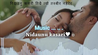 Nidaunu kasari timro tyo Tasbir naherera lyrics â™¥ ğŸ¶ Salil Maharjan  Chitta Bujhaunu Lyrics [upl. by Kremer73]