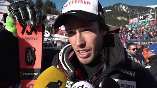 Elia Zurbriggen nach 1 Lauf in Adelboden [upl. by Martelli]