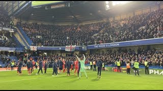 Chesterfield fans celebrate at Stamford Bridge  Chelsea A [upl. by Ynohtnakram]