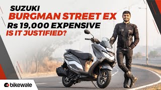 2023 Suzuki Burgman Street 125 EX Review  Worth The EXTRA PRICE  BikeWale [upl. by Elinnet]