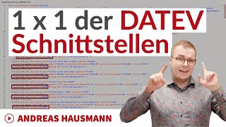 Das 1x1 der DATEV Schnittstellen vom DATEV Format bis DATEV connect [upl. by Kado]