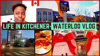 Kitchener Waterloo Ontario VlogUptown Waterloo Nightlife  Brows Waxing [upl. by Warfeld]