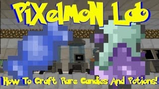 Pixelmon Lab How To Craft Rare Candies And Potions Minecraft Pokemon Mod [upl. by Eetnwahs]