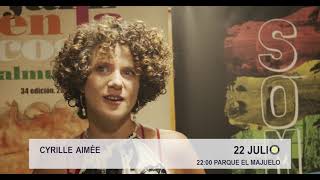 Entrevista a Cyrille Aimée antes de la 3ª jornada de Jazz en la costa del 22 de Agosto [upl. by Elehcin]