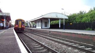 Tangmere Steam Train Whooshes Through Whitchurch Hampshire UK [upl. by Adnuhs175]