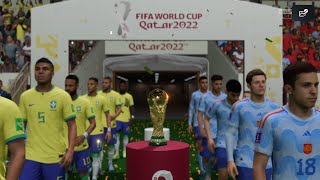 🇧🇷 BRAZIL vs SPAIN 🇪🇸  FIFA WORLD CUP QATAR FINAL  PERDI VS NEYMAR  PS5 4K FIFA 23 [upl. by Lat]