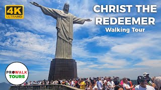 Tour Christ the Redeemer in Rio de Janeiro Brazil  Walking Tour  4K60fps with Captions [upl. by Hiett]