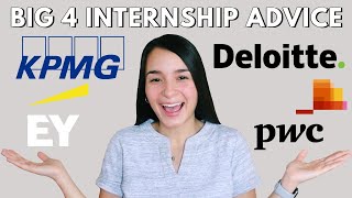 BIG 4 INTERNSHIP ADVICE  SUMMER 2020 [upl. by Munroe572]