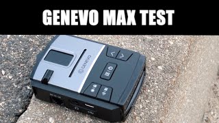 GENEVO MAX RADAR DETECTOR TEST [upl. by Hanshaw727]