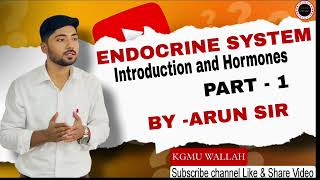 ENDOCRINE SYSTEM PART 1 BYARUN SIR [upl. by Avictor]