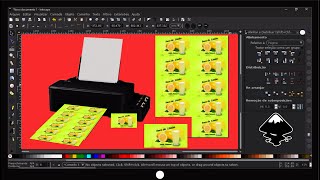 InkscapeMontando cartão de visita para IMPRESSÃO em uma folha A4 Imposição de cartões de visitas [upl. by Einallem]