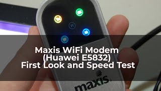 Maxis WiFi Modem Huawei E5832 First Look and Speed Test [upl. by Barboza]