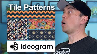 AI Art  Seamless Patterns Using Ideogram and How to Use It for Print on Demand [upl. by Mercy]